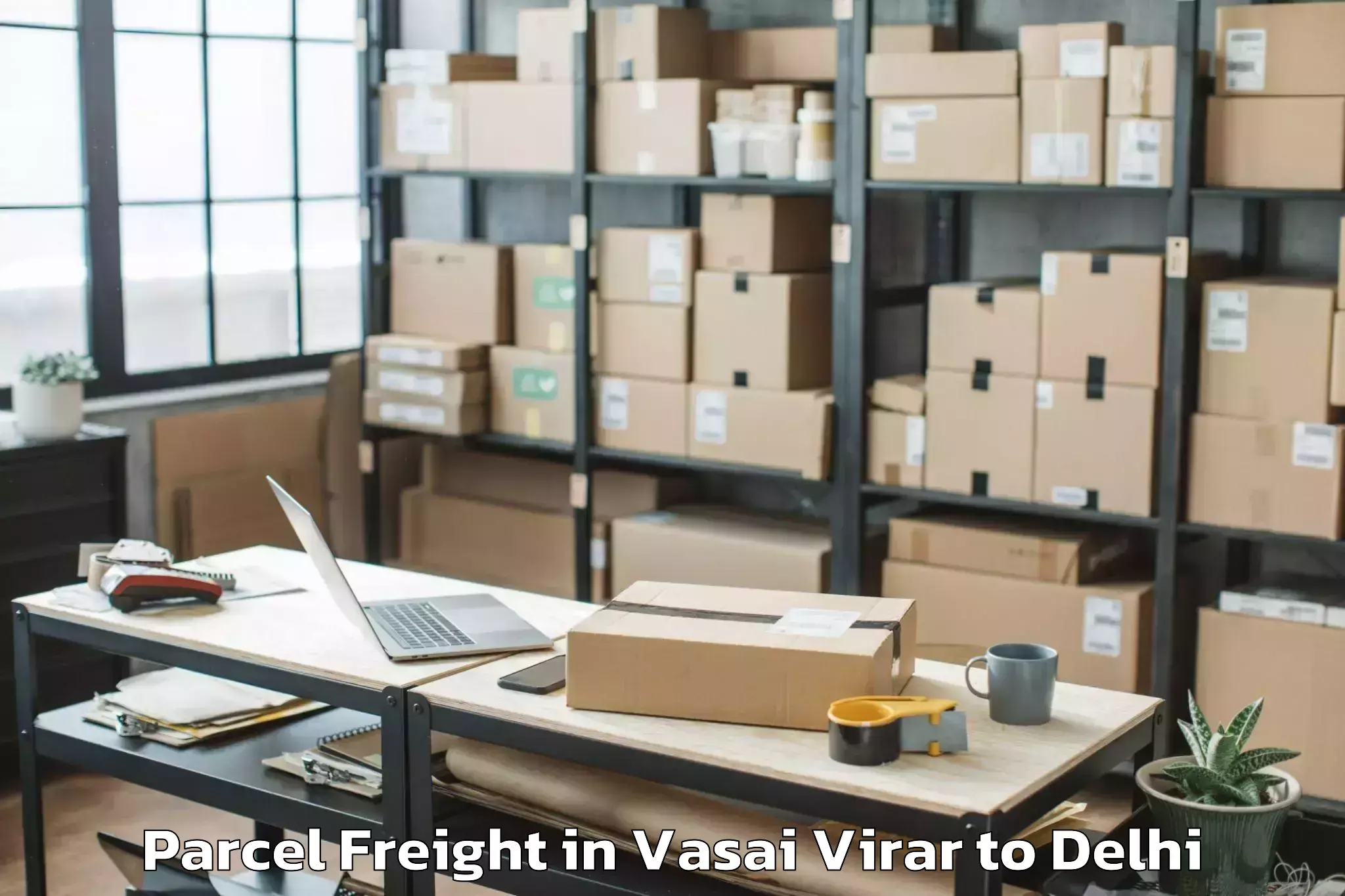 Efficient Vasai Virar to Delhi Airport Del Parcel Freight